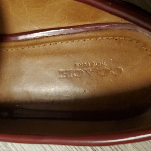 Coach Red Penny Loafer Style Men's Shoe - Picture 4 of 8